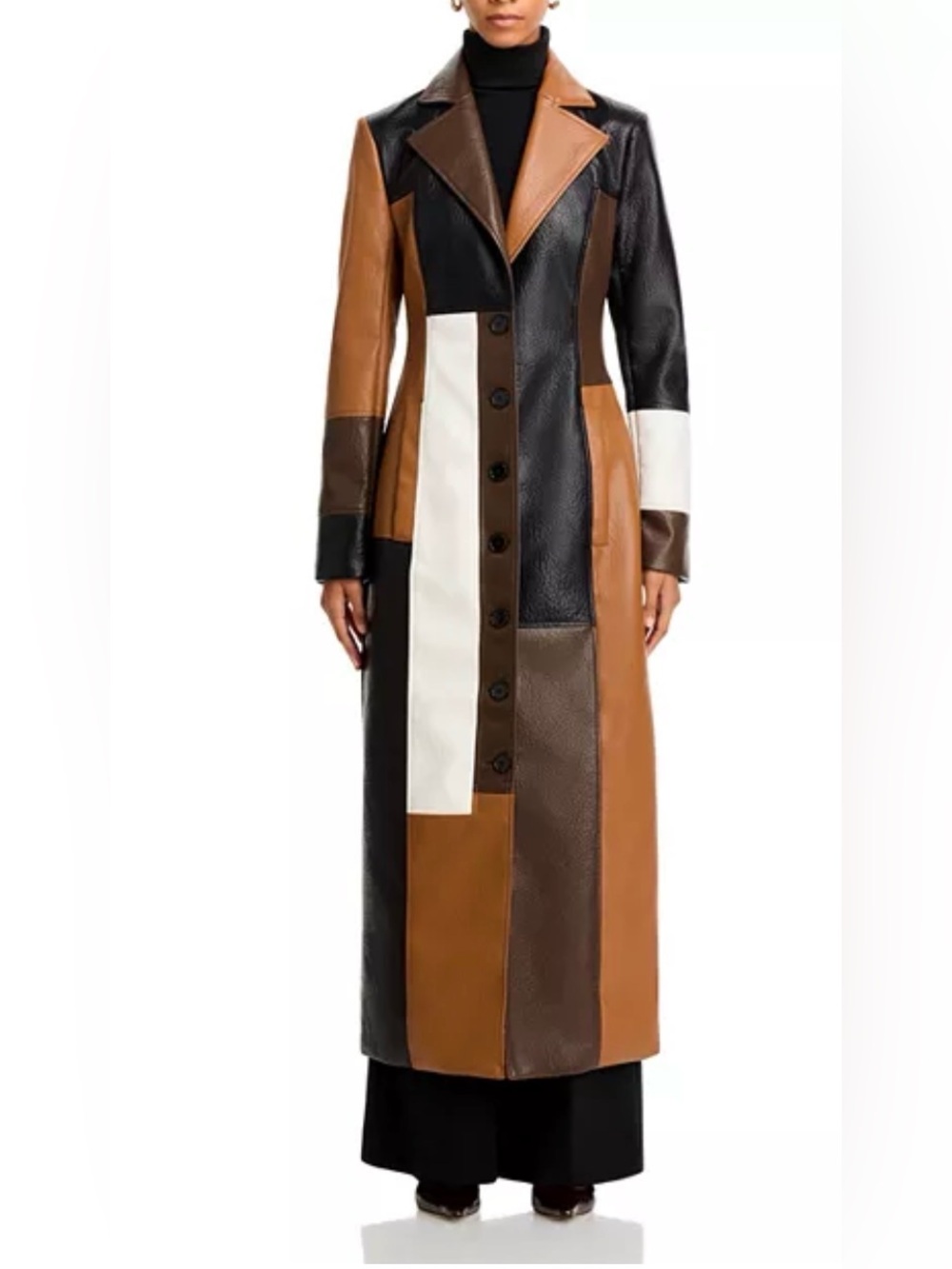 Ronny Kobo Carla Faux Leather Coat size 8 - Picture 8 of 17